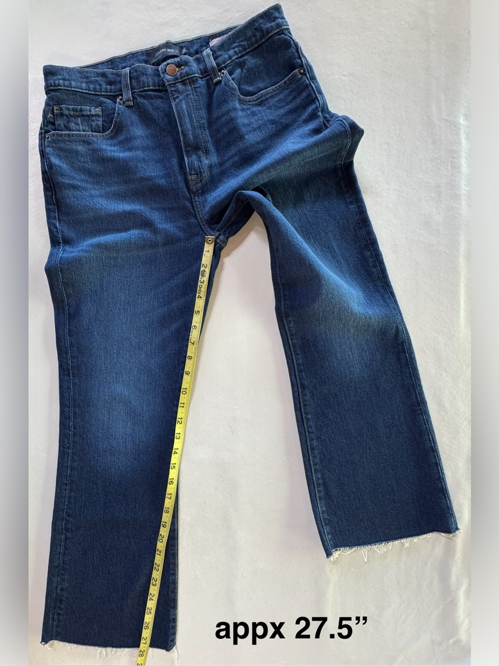 Johnny Was Marseille Baby Boot Jeans Cropped Raw Hem (31) - Picture 9 of 17